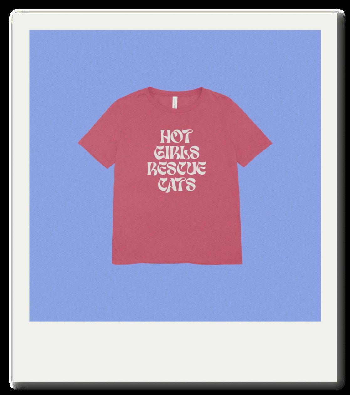 Camiseta Fucsia — Hot Girls Rescue Cats